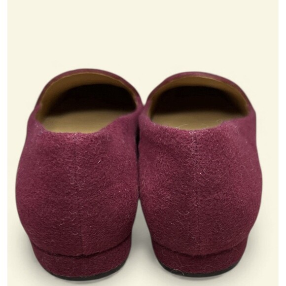 TORY BURCH Antonia Loafer Embroidered Monogram Imperial Garnet Women’s 10.5 - Picture 3 of 5